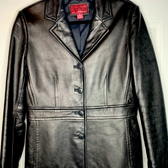 merona leather jacket